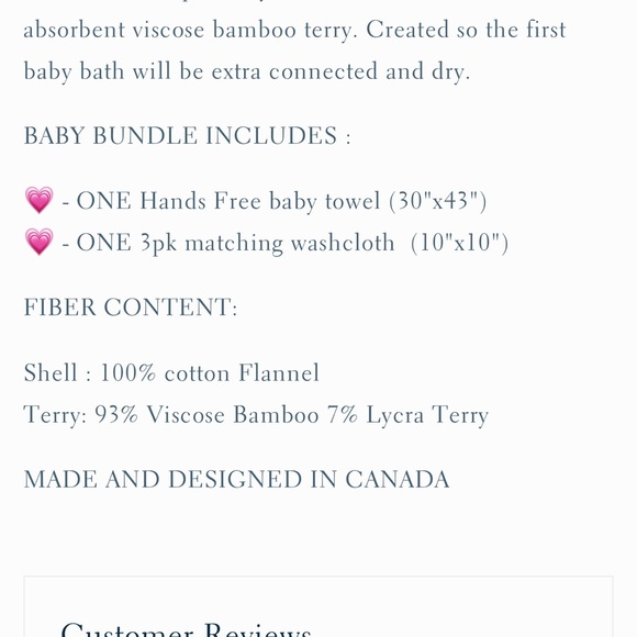 NWOT Oneberrie hands free baby bath towel - Picture 7 of 7